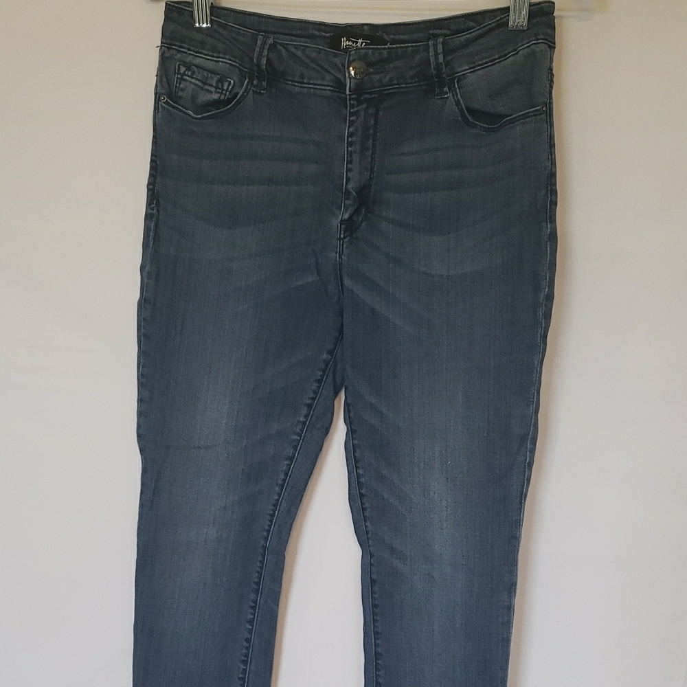 Nanette Lepore Blue Skinny Jeans with Washed Look